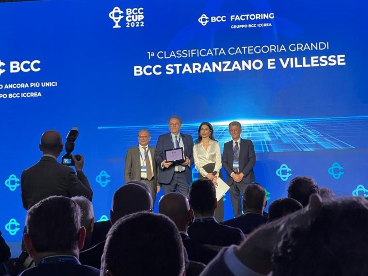 La BCC Staranzano e Villesse riceve un riconoscimento dal Gruppo BCC Iccrea